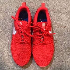 NIKE Roshe One NM Flyknit 'Bright Crimson’Running Shoes-Size 8.5